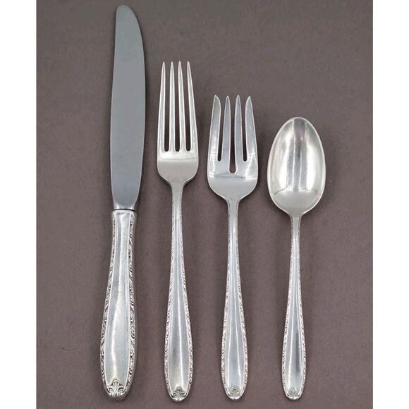Alvin Southern Charm Sterling Silver 4 Pc Place Setting No Monogram - Picture 1 of 10